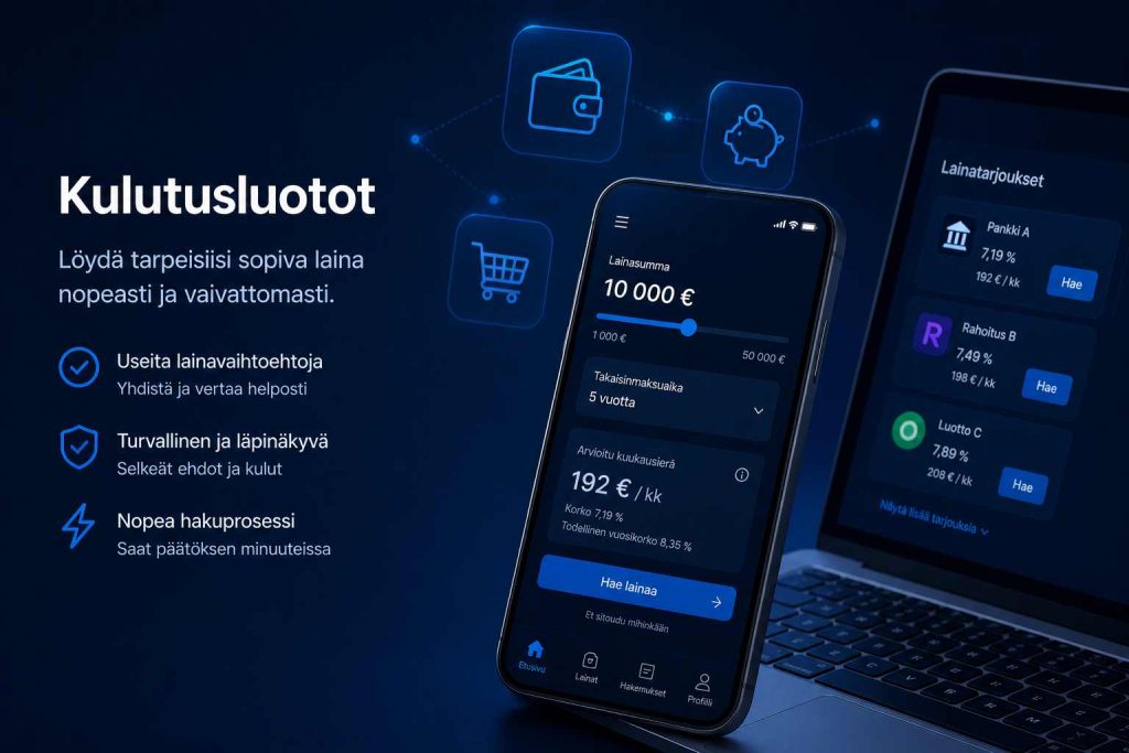 Kulutusluotot netissä